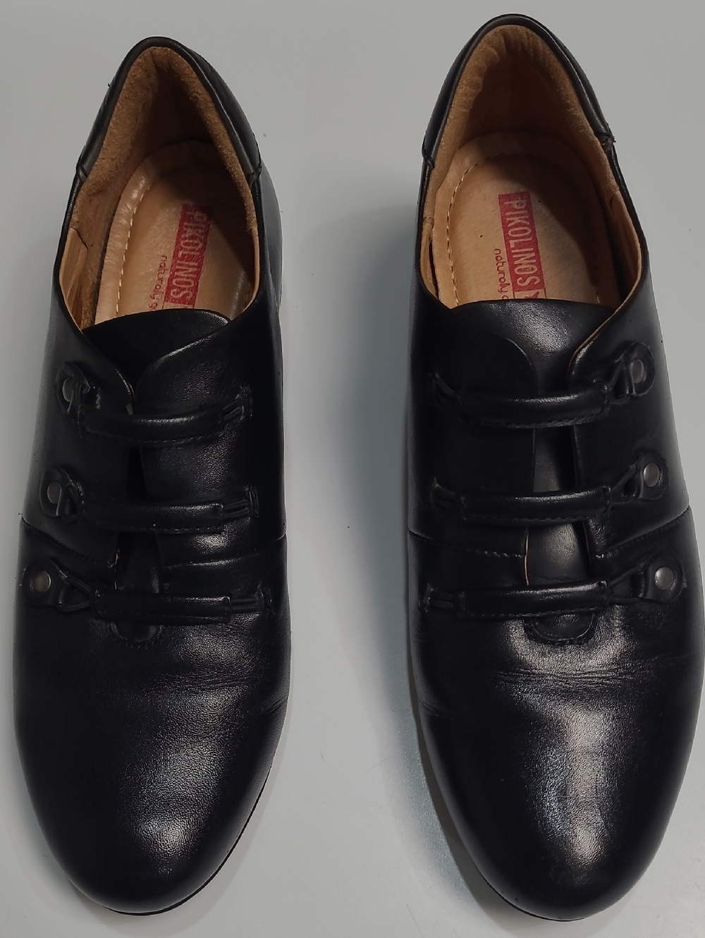 PIKOLINOS Black Leather Men's Slip-On Loafers - Size EU-40 (9 1/2 - 10)